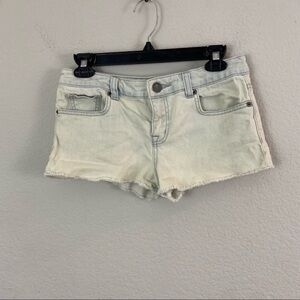LONDONJEAN V S Boyfriend Low Rise Short Shorts Frayed Hems Size 2